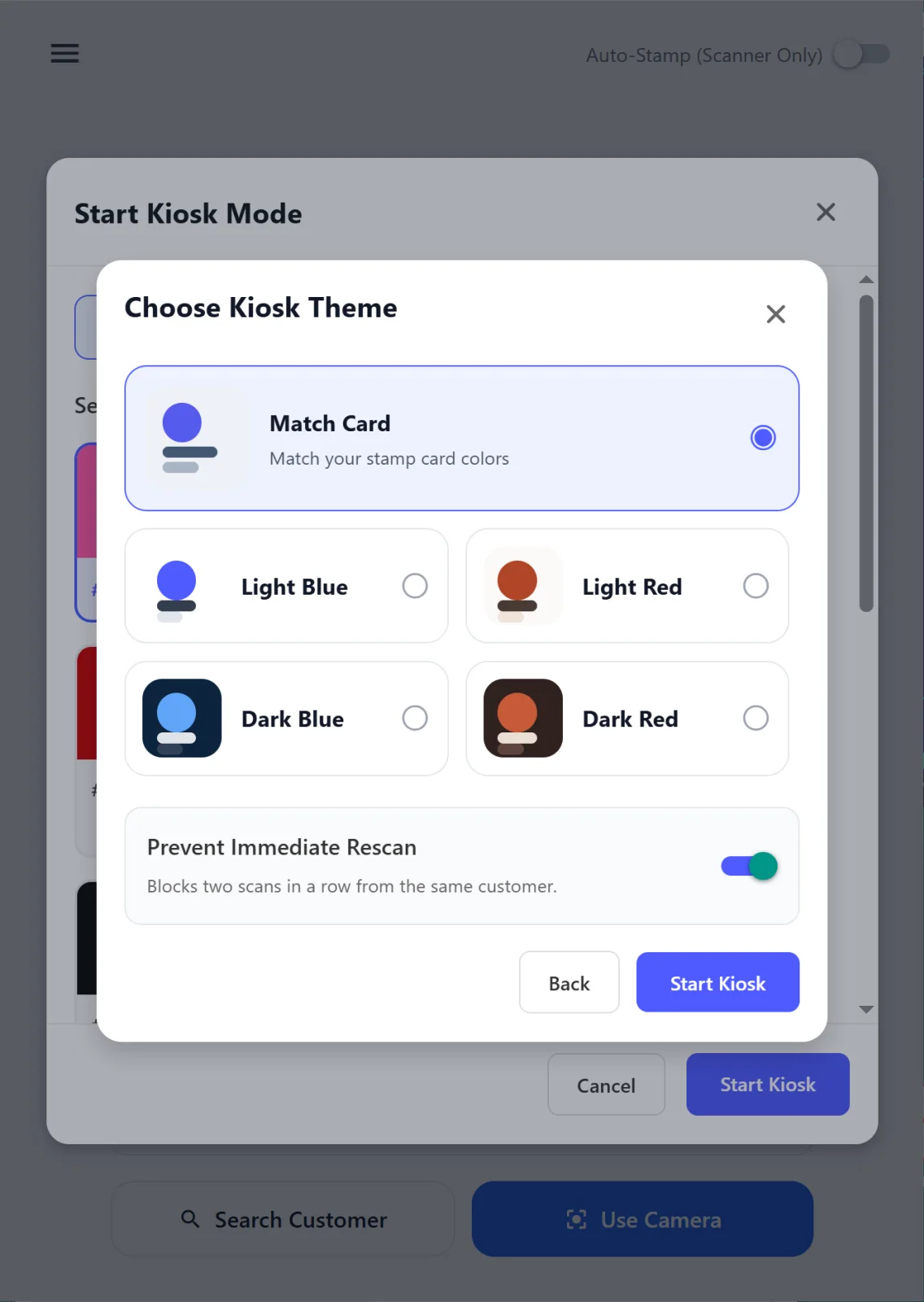 0202 StartKiosk Options